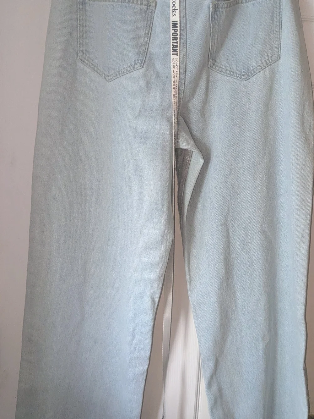 Sequin Light Blue Boyfriend Jeans - Picture 9 of 9